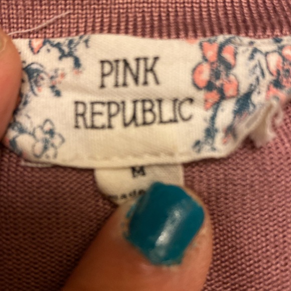 Mauve peplum top - Picture 6 of 6